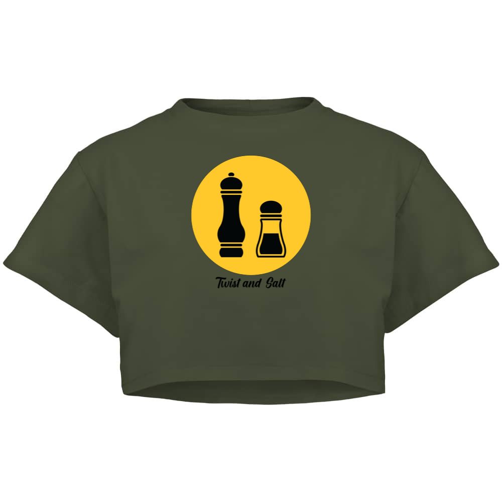 Twist and Salt Crop Top Baggy